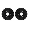 8002-67050 Drilled/Slotted Brake Rotors [Black], 2005-2021 Multiple Makes/Models, Position: Front - image 1