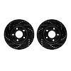 8002-67052 Drilled/Slotted Brake Rotors [Black], 2011-2019 Infiniti/Nissan, Position: Front - image 1