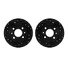 8002-67066 Drilled/Slotted Brake Rotors [Black], 1986-2006 Infiniti/Nissan, Position: Front - image 1