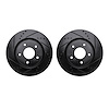 8002-67067 Drilled/Slotted Brake Rotors [Black], 2007-2015 Infiniti/Nissan, Position: Front - image 1