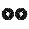 8002-67080 Drilled/Slotted Brake Rotors [Black], 1990-2006 Infiniti/Nissan, Position: Rear - image 1