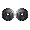 8002-67099 Drilled/Slotted Brake Rotors [Black], 1988-1988 Infiniti/Nissan, Position: Rear - image 1
