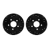 8002-67100 Drilled/Slotted Brake Rotors [Black], 1989-1993 Infiniti/Nissan, Position: Rear - image 1