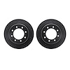 8002-67101 Drilled/Slotted Brake Rotors [Black], 2012-2021 Infiniti/Nissan, Position: Rear - image 1
