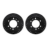 8002-67103 Drilled/Slotted Brake Rotors [Black], 1988-1995 Infiniti/Nissan, Position: Rear - image 1
