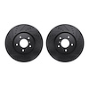 8002-68000 Drilled/Slotted Brake Rotors [Black], 2005-2014 Infiniti/Nissan, Position: Front - image 1