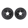 8002-72003 Drilled/Slotted Brake Rotors [Black], 2000-2012 Multiple Makes/Models, Position: Front - image 1