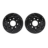 8002-72011 Drilled/Slotted Brake Rotors [Black], 1988-2007 Multiple Makes/Models, Position: Front - image 1