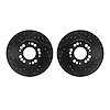 8002-72020 Drilled/Slotted Brake Rotors [Black], 1991-2004 Multiple Makes/Models, Position: Front - image 1