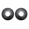 8002-72022 Drilled/Slotted Brake Rotors [Black], 2005-2020 Multiple Makes/Models, Position: Front - image 1