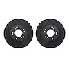 8002-72024 Drilled/Slotted Brake Rotors [Black], 2004-2011 Mitsubishi, Position: Front - image 1