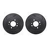 8002-72027 Drilled/Slotted Brake Rotors [Black], 2012-2017 Mitsubishi, Position: Front - image 1