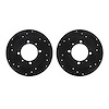 8002-72045 Drilled/Slotted Brake Rotors [Black], 1988-1993 Multiple Makes/Models, Position: Rear - image 1