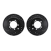 8002-72052 Drilled/Slotted Brake Rotors [Black], 1994-1995 Multiple Makes/Models, Position: Rear - image 1