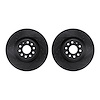 8002-73038 Drilled/Slotted Brake Rotors [Black], Fits Select Multiple Makes/Models, Position: Front - image 1