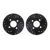 8002-73039 Drilled/Slotted Brake Rotors [Black], 1989-1991 Audi/Volkswagen, Position: Rear - image 1