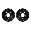 8002-73056 Drilled/Slotted Brake Rotors [Black], 1999-2002 Audi/Volkswagen, Position: Rear - image 1