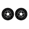 8002-73059 Drilled/Slotted Brake Rotors [Black], 2004-2010 Audi/Volkswagen, Position: Rear - image 1