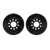 8002-73065 Drilled/Slotted Brake Rotors [Black], 1990-1997 Audi/Volkswagen, Position: Rear - image 1