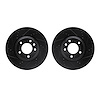 8002-74008 Drilled/Slotted Brake Rotors [Black], 2003-2015 Multiple Makes/Models, Position: Front - image 1