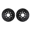 8002-74041 Drilled/Slotted Brake Rotors [Black], 2005-2013 Audi/Volkswagen, Position: Rear - image 1