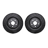 8002-75001 Drilled/Slotted Brake Rotors [Black], 2013-2020 Lexus/Toyota/Scion, Position: Front - image 1