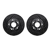 8002-75011 Drilled/Slotted Brake Rotors [Black], 1990-1990 Lexus/Toyota/Scion, Position: Front - image 1