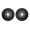 8002-75022 Drilled/Slotted Brake Rotors [Black], Fits Select Lexus/Toyota/Scion, Position: Rear - image 1