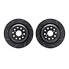 8002-75032 Drilled/Slotted Brake Rotors [Black], 2007-2021 Lexus/Toyota/Scion, Position: Rear - image 1