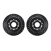 8002-75036 Drilled/Slotted Brake Rotors [Black], 1992-1998 Lexus/Toyota/Scion, Position: Rear - image 1