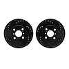 8002-76002 Drilled/Slotted Brake Rotors [Black], 1993-2002 Multiple Makes/Models, Position: Front - image 1