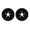 8002-76010 Drilled/Slotted Brake Rotors [Black], 2006-2020 Multiple Makes/Models, Position: Front - image 1