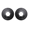 8002-76015 Drilled/Slotted Brake Rotors [Black], 1993-1997 Lexus/Toyota/Scion, Position: Front - image 1