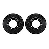 8002-76016 Drilled/Slotted Brake Rotors [Black], 1998-2007 Lexus/Toyota/Scion, Position: Front - image 1