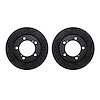 8002-76017 Drilled/Slotted Brake Rotors [Black], 2008-2021 Lexus/Toyota/Scion, Position: Front - image 1