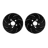 8002-76021 Drilled/Slotted Brake Rotors [Black], 2000-2010 Multiple Makes/Models, Position: Front - image 1