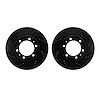8002-76029 Drilled/Slotted Brake Rotors [Black], Fits Select Lexus/Toyota/Scion, Position: Front - image 1