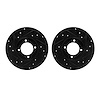 8002-76035 Drilled/Slotted Brake Rotors [Black], 1976-1981 Lexus/Toyota/Scion, Position: Front - image 1