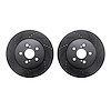 8002-76051 Drilled/Slotted Brake Rotors [Black], Fits Select Lexus/Toyota/Scion, Position: Front - image 1
