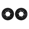 8002-76067 Drilled/Slotted Brake Rotors [Black], 1990-1992 Lexus/Toyota/Scion, Position: Front - image 1