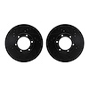 8002-76078 Drilled/Slotted Brake Rotors [Black], 1989-1993 Lexus/Toyota/Scion, Position: Front - image 1