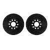 8002-76089 Drilled/Slotted Brake Rotors [Black], 1993-1998 Lexus/Toyota/Scion, Position: Front - image 1