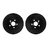 8002-76090 Drilled/Slotted Brake Rotors [Black], 1993-1998 Lexus/Toyota/Scion, Position: Front - image 1