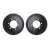 8002-76114 Drilled/Slotted Brake Rotors [Black], 1993-1997 Lexus/Toyota/Scion, Position: Rear - image 1