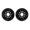 8002-76143 Drilled/Slotted Brake Rotors [Black], 1991-1995 Lexus/Toyota/Scion, Position: Rear - image 1