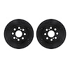 8002-76145 Drilled/Slotted Brake Rotors [Black], 2000-2005 Lexus/Toyota/Scion, Position: Rear - image 1