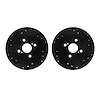 8002-76151 Drilled/Slotted Brake Rotors [Black], 2012-2018 Lexus/Toyota/Scion, Position: Rear - image 1