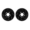 8002-80050 Drilled/Slotted Brake Rotors [Black], 2004-2008 Ford/Lincoln/Mercury/Mazda, Position: Front - image 1