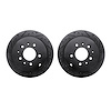 8002-80067 Drilled/Slotted Brake Rotors [Black], 1992-2006 Ford/Lincoln/Mercury/Mazda, Position: Rear - image 1