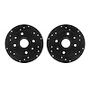 8002-80077 Drilled/Slotted Brake Rotors [Black], 1981-1985 Ford/Lincoln/Mercury/Mazda, Position: Rear - image 1
